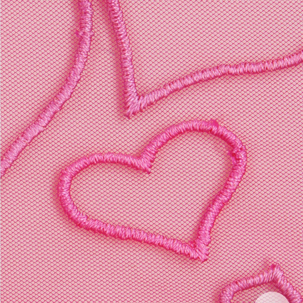 SKIMS Embroidered Tulle Teddy in Punch - Picture 2 of 5
